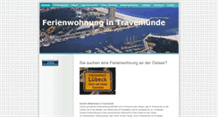 Desktop Screenshot of ferienwohnung-in-travemuende.com