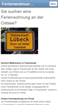 Mobile Screenshot of ferienwohnung-in-travemuende.com